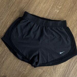 Nike women’s black/grey dri-fit shorts with liner